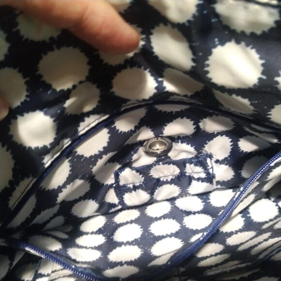 Vera Bradley Iconic Signature Indio Pattern Little Crossbody Hipster Bag - Picture 14 of 16